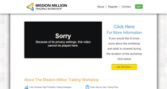 Desktop Screenshot of missionmilliontrading.com